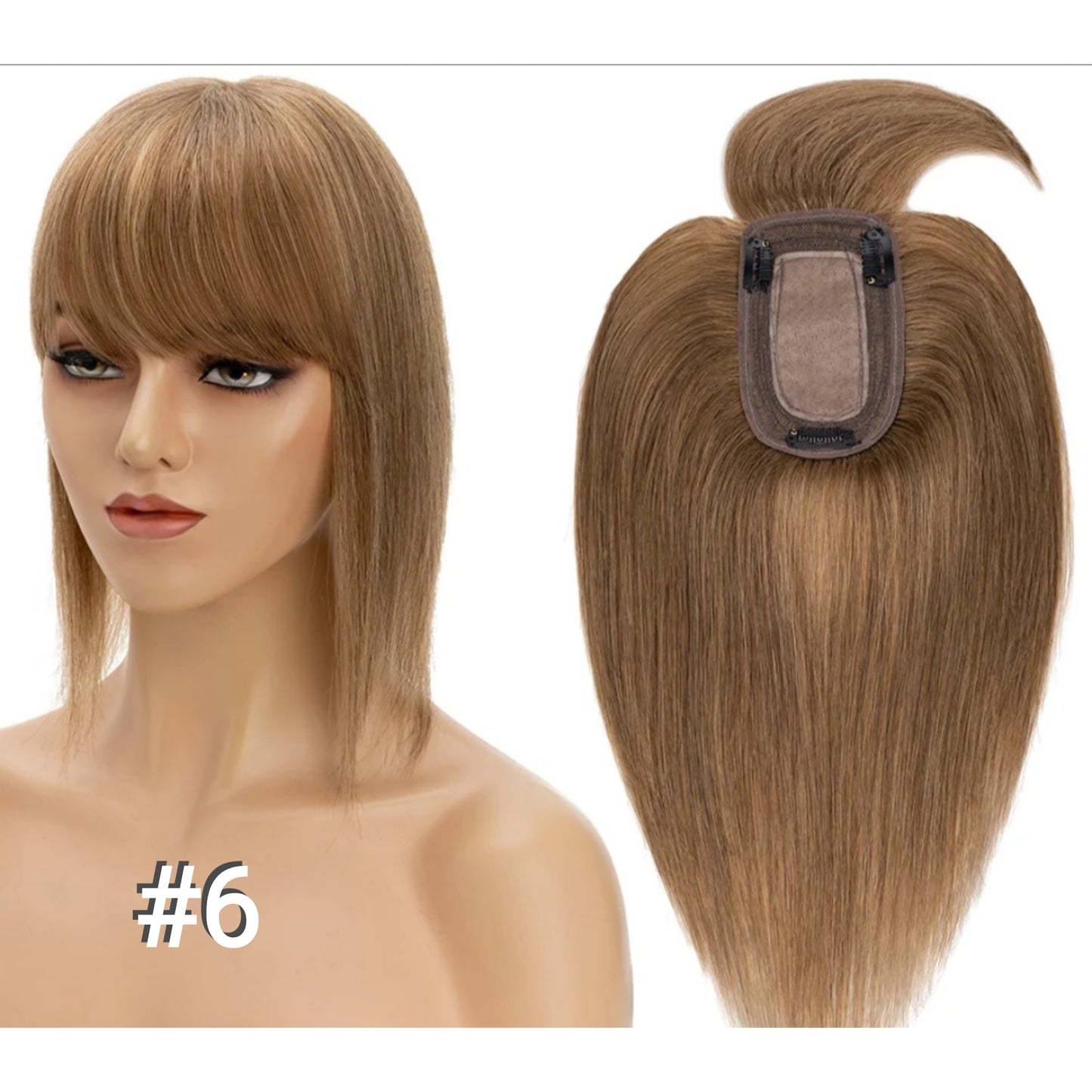 Silk Base Toupée With Bangs (1.5"x2")