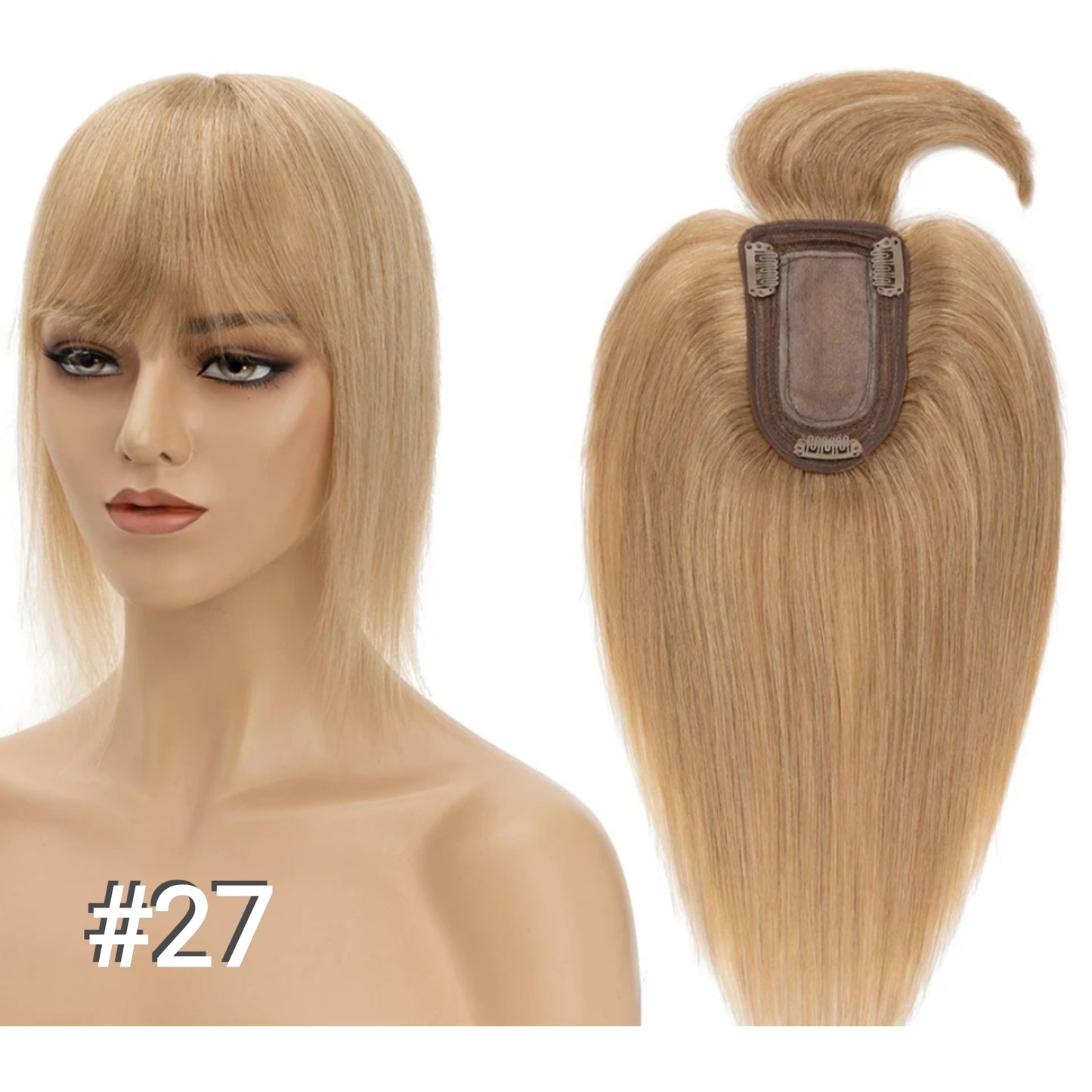 Silk Base Toupée With Bangs (1.5"x2")