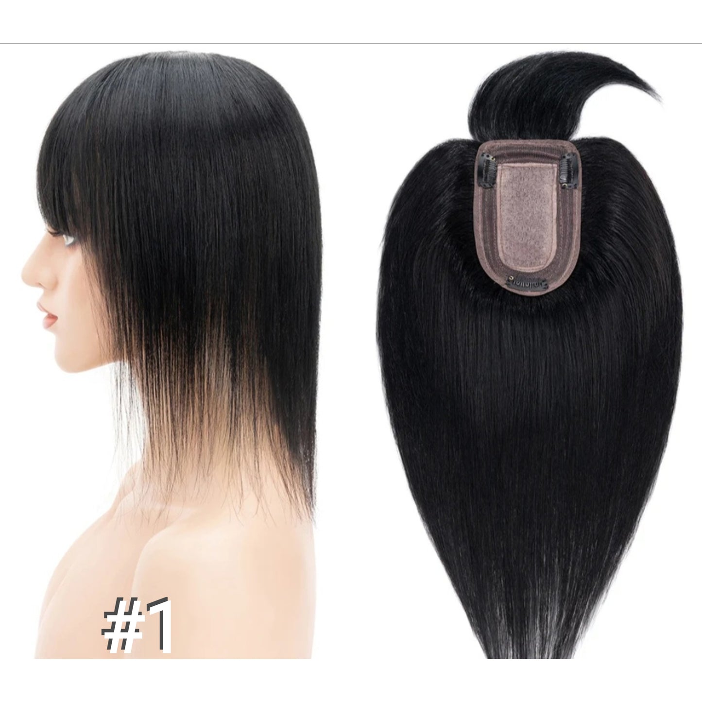 Silk Base Toupée With Bangs (1.5"x2")